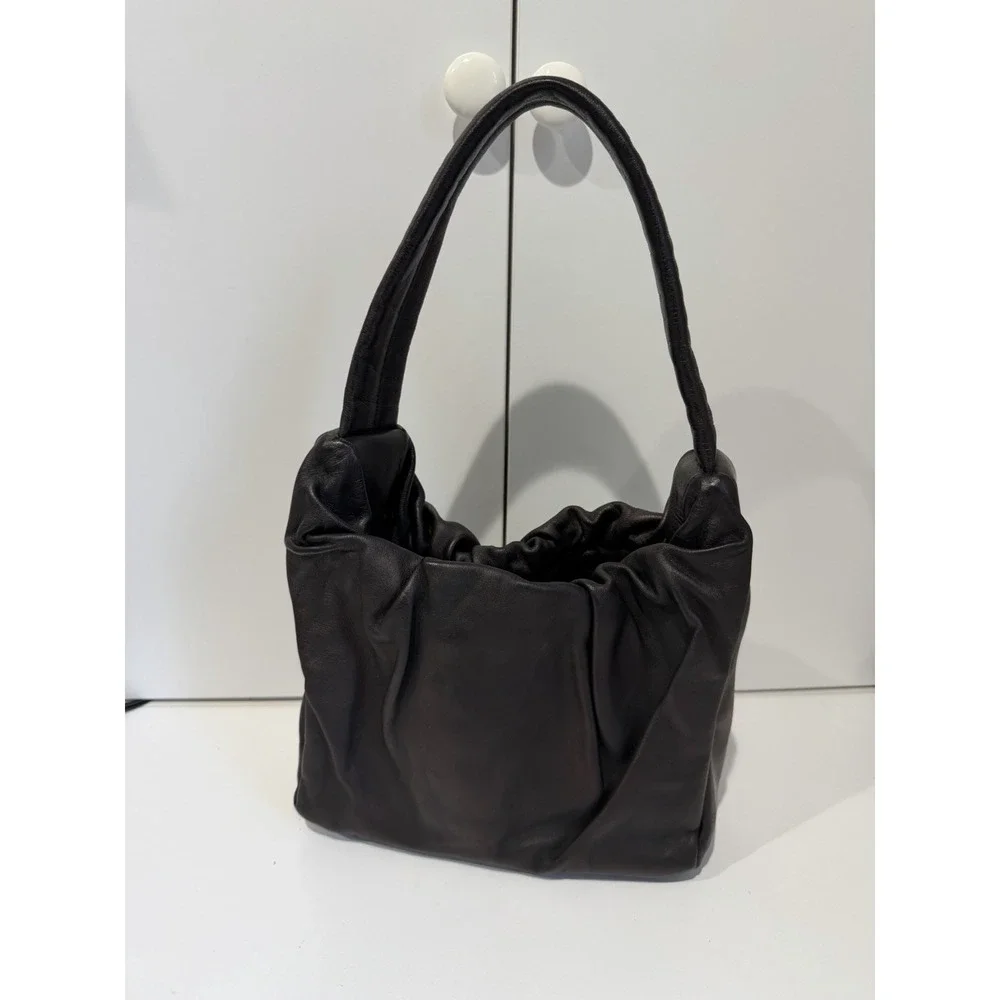 Staud Felix Black Leather Bag $295 L - Picture 2 of 13